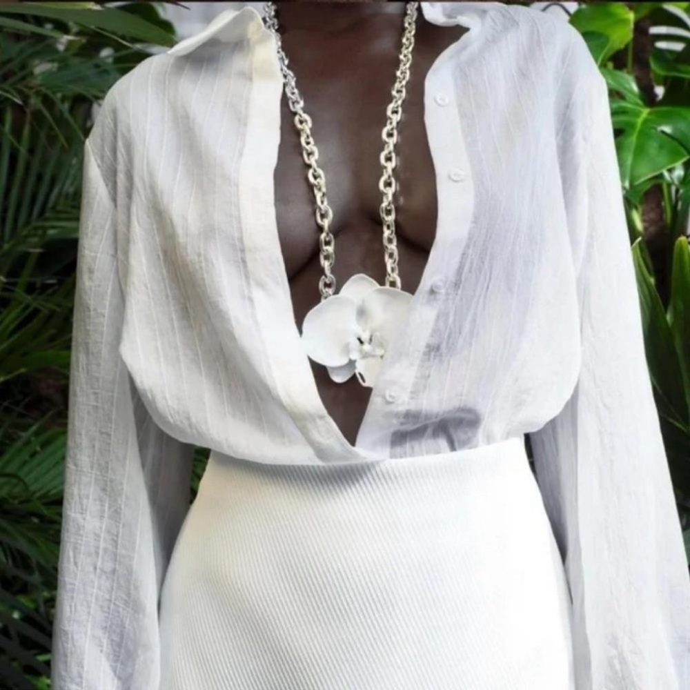 ZARA Flower Link Necklace